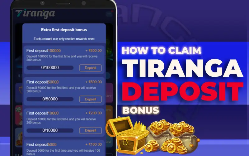 tiranga games first deposit bonus